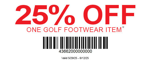 Golf Footwear Coupon - 25 Percent Golf Footwear Coupon - 25 Percent